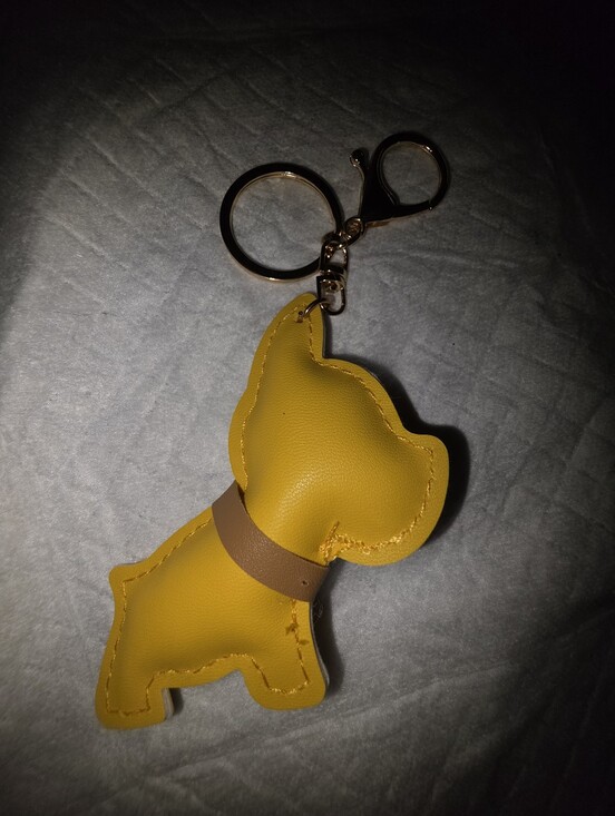 The Unbranded Brand Accessories - Yellow Dog Keychain Bag Charm